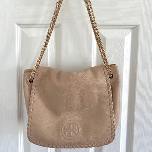 Vintage Tory Burch-blush with gold chain han